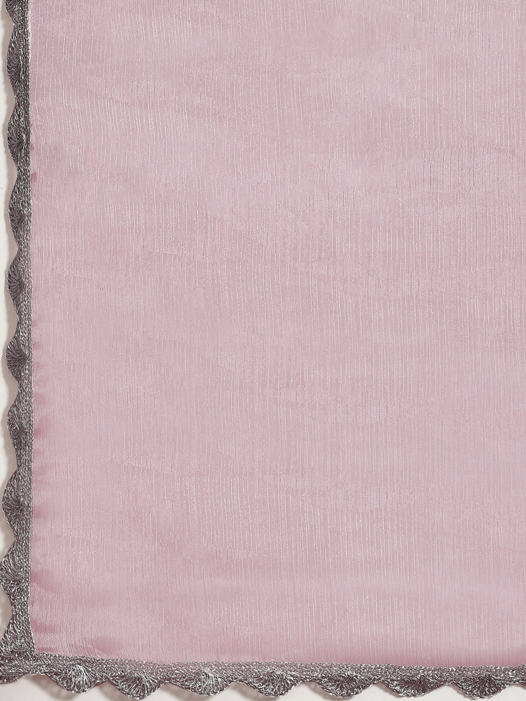Tikhi Imli Pink Solid Embellished Border Grab2Buy 