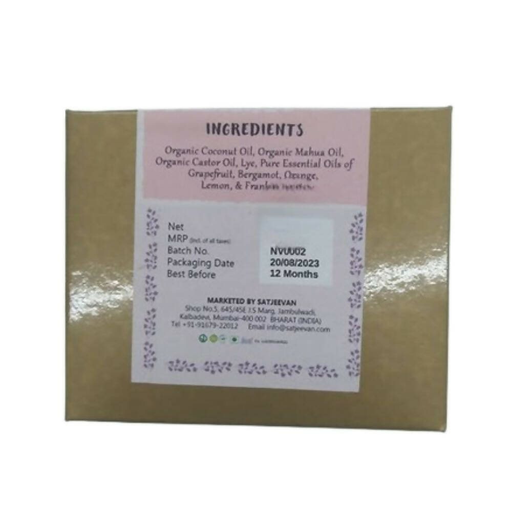 Satjeevan Organic Citrus Boswellia Soap - Grab2buy