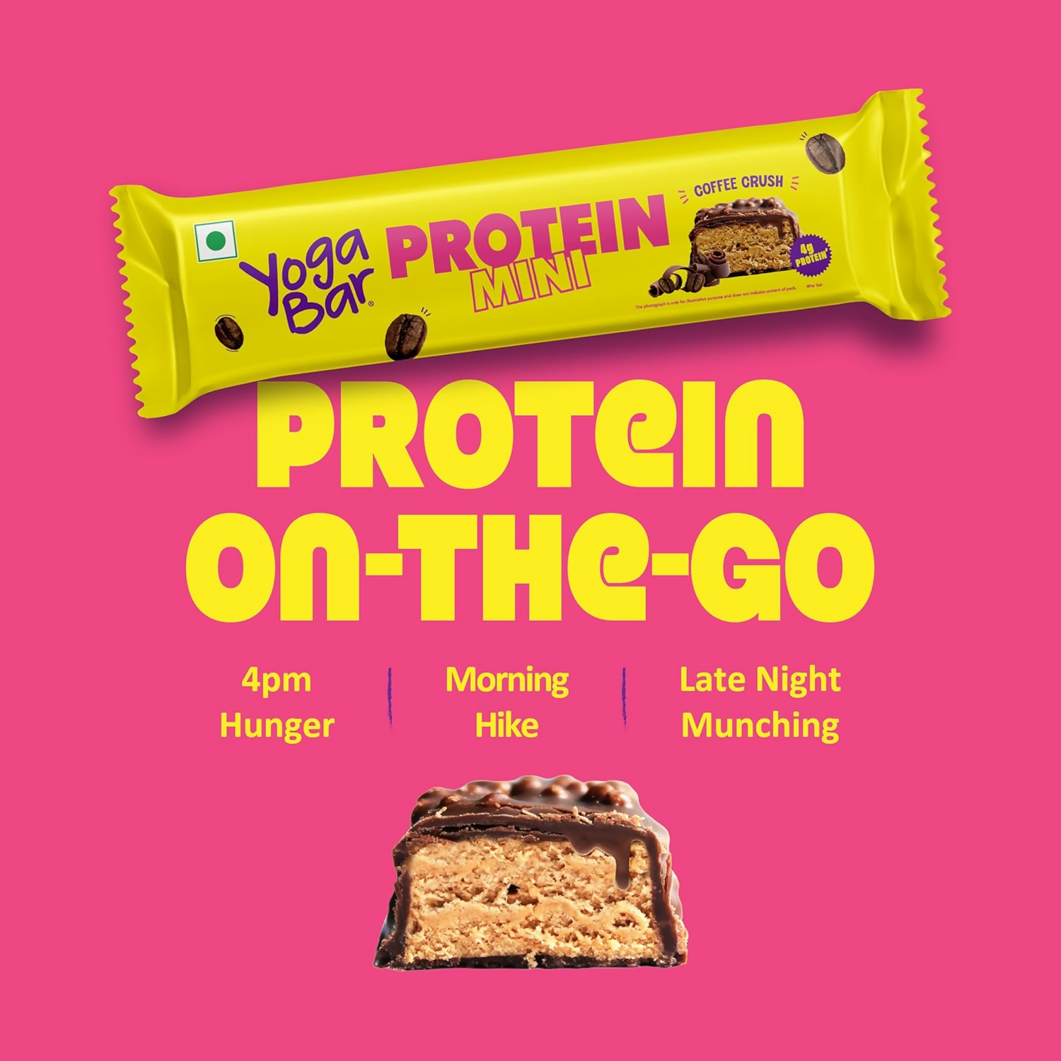 Yoga Bar Protein Minis, 4g Protein Bar (Coffee Crush)  Grab2Buy Yoga Bar Grab2Buy