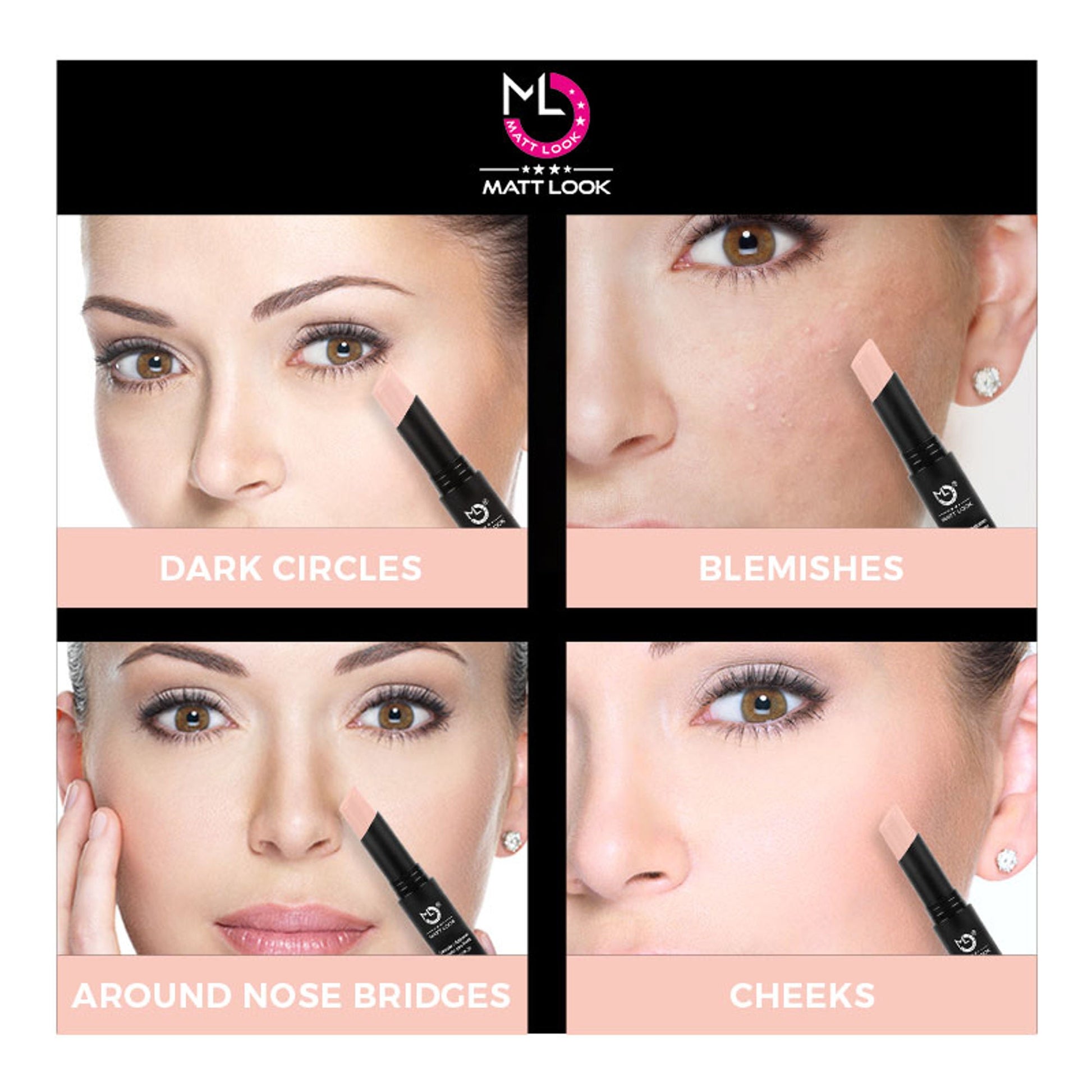 Matt Look Concealer & Anticernes SPF 20 - Blush 