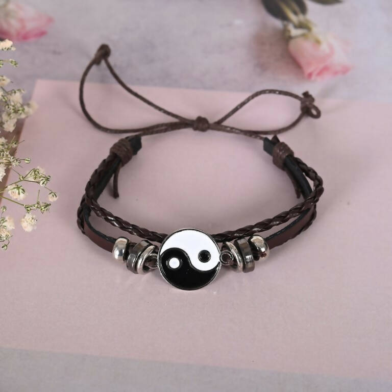 NVR Men Leather Wraparound Bracelet | Grab2Buy