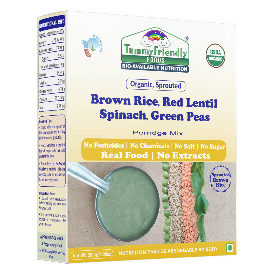 TummyFriendly Foods Stage3 Porridge Mixes for 8 Months Old Baby Ragi, Brown Rice Combo - Grab2buy