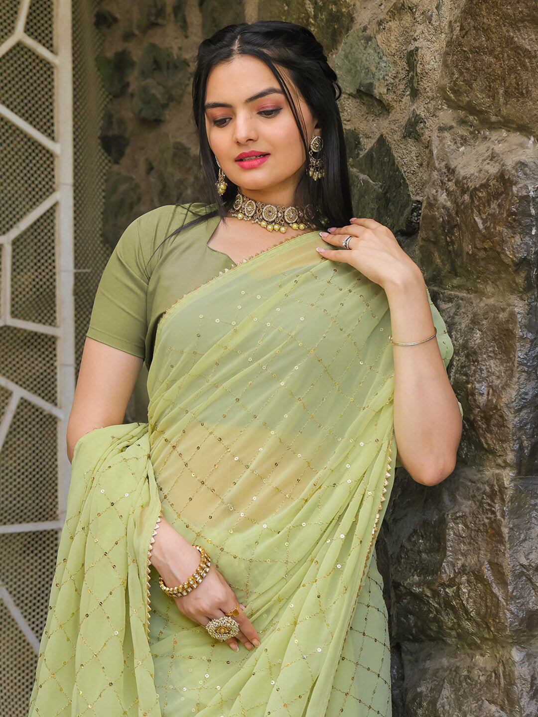 Tikhi Imli Embellished Sequinned Grab2Buy 