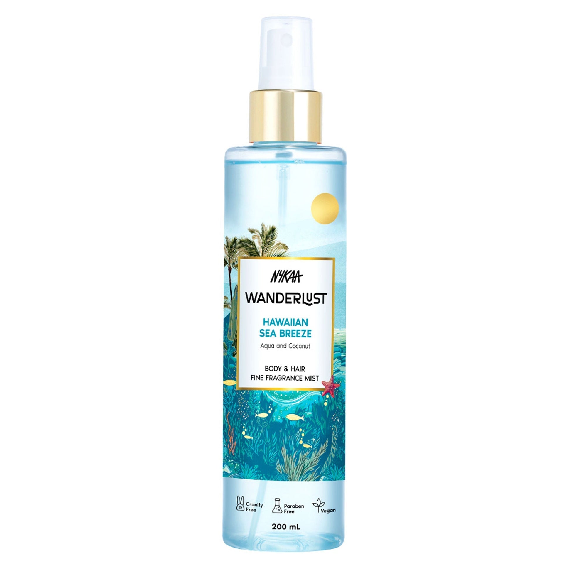 Wanderlust Fragrance Mist For Her - Hawaiian Sea Breeze  Grab2Buy Wanderlust Grab2Buy