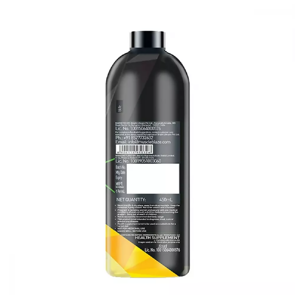 MuscleBlaze Liquid L Carnitine Lime 
