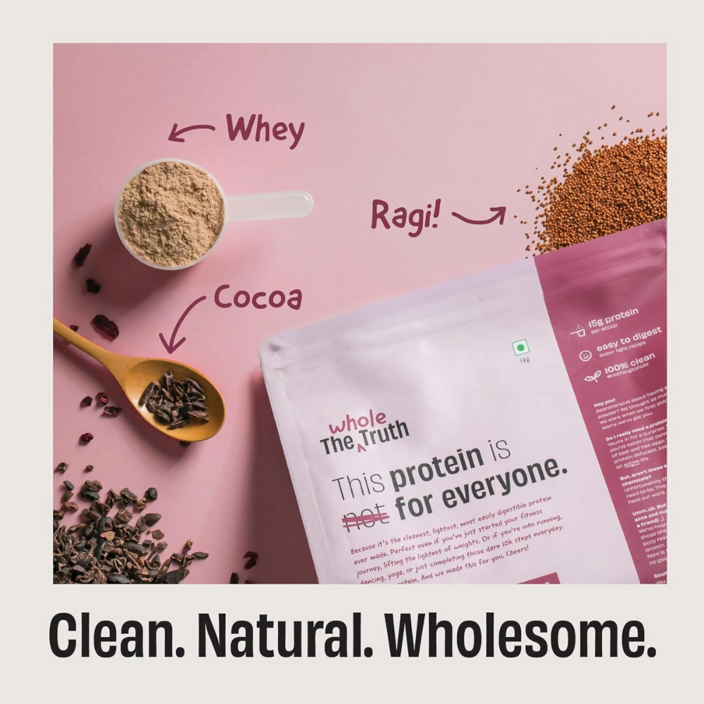 The Whole Truth 15g Protein/Scoop - Ragi Cocoa  Grab2Buy The Whole Truth Grab2Buy