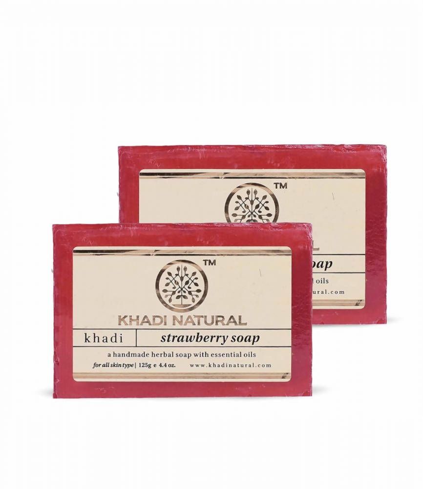 Khadi Natural Strawberry Soap  Grab2Buy Khadi Natural Grab2Buy