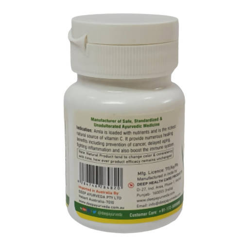 Deep Ayurveda Amla 500mg Veg Capsules - Grab2buy