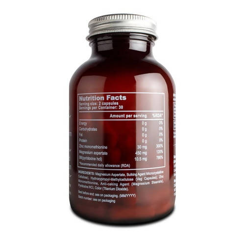 The Vitamin Company Zinc & Magnesium (With Vitamin B6) Capsules - Grab2buy