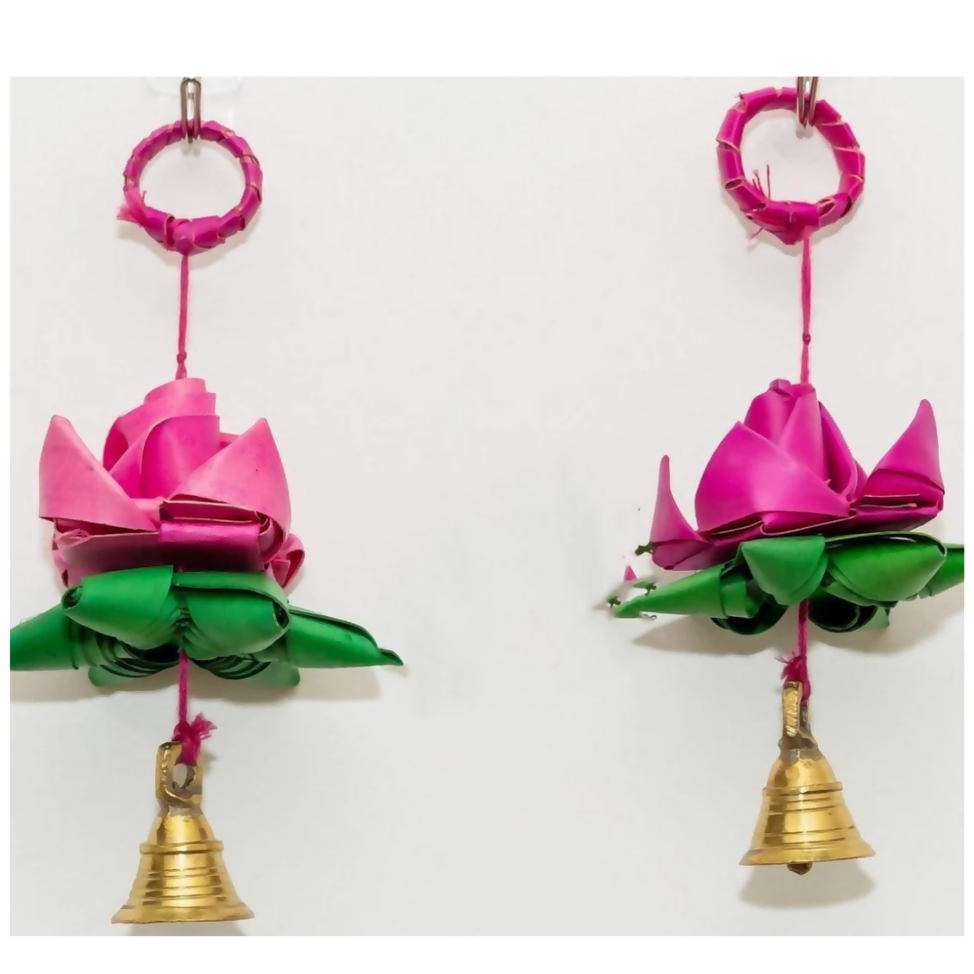 Shuddh Natural Hand Made Palm Leaf Lotus Hanging 