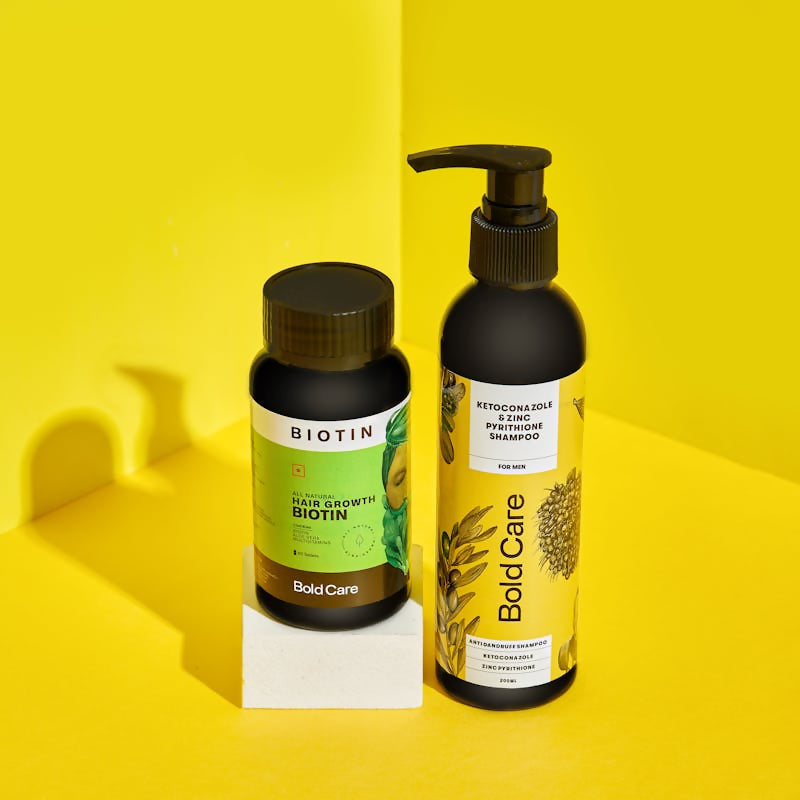 Bold Care Anti-dandruff Shampoo + Biotin Supplements Combo - Grab2buy