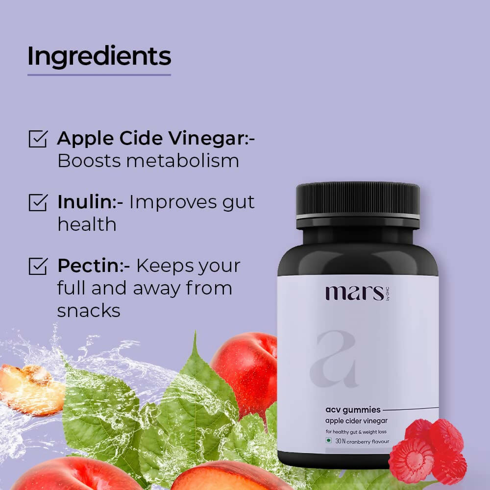 Mars By GHC Apple Cider Vinegar Gummies for Men 