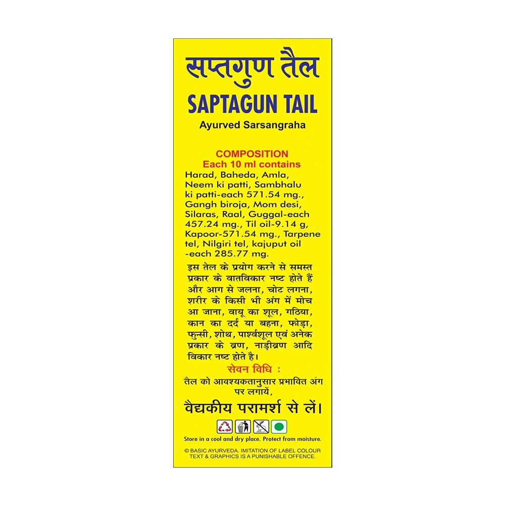 Basic Ayurveda Saptagun Tail 