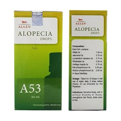 Allen Homeopathy A53 Alopecia Drops 