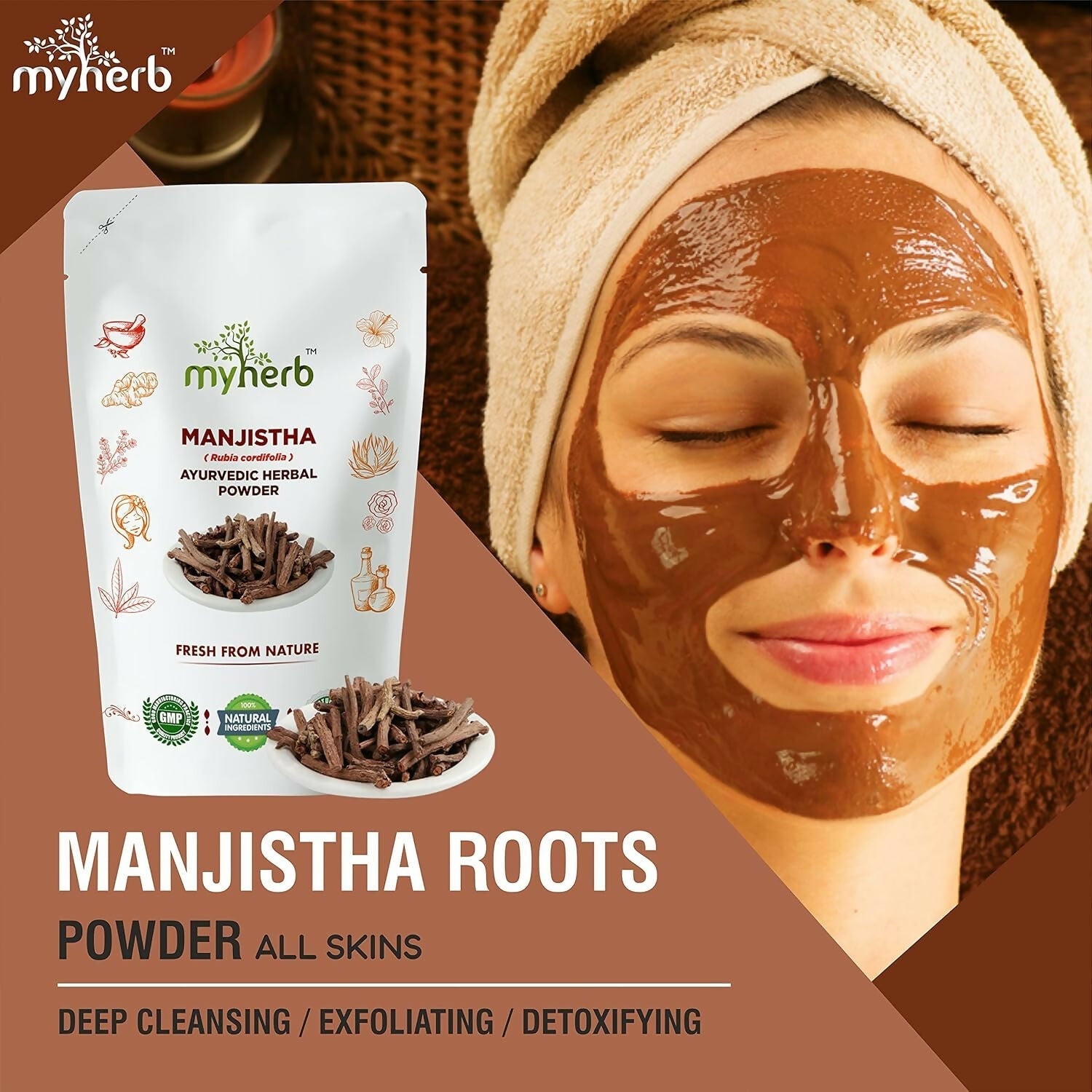 Myherb Pure Natural Organic Manjistha Powder 