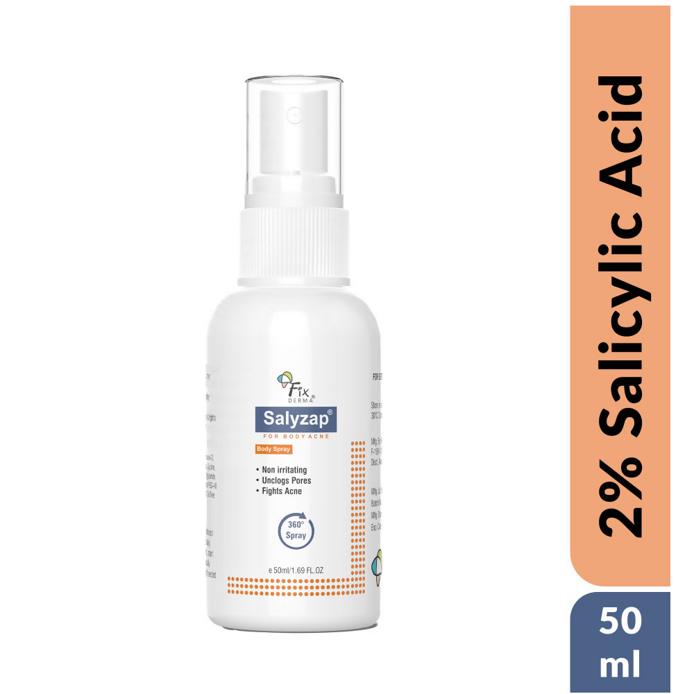 Fixderma 2% Salicylic Acid Salyzap Body Acne Spray 