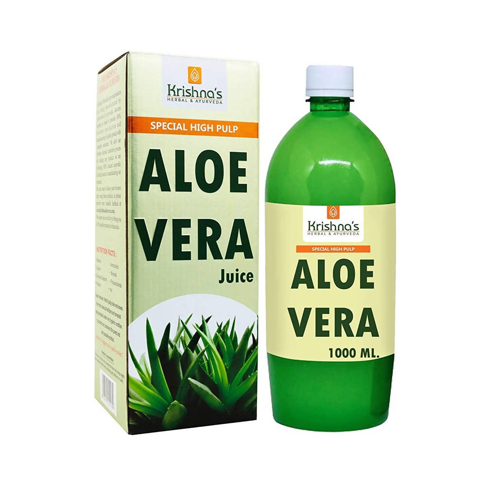 Krishna's Herbal & Ayurveda Premium Aloe Vera High Fibre Juice 