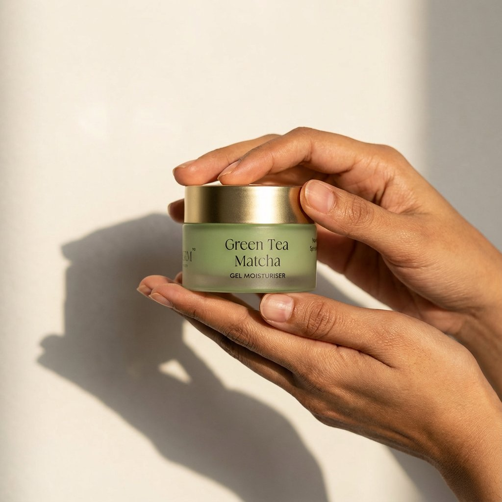VedicDerm Green Tea Matcha Gel Moisturiser with Squalene and Niacinamide  Grab2Buy VedicDerm Grab2Buy