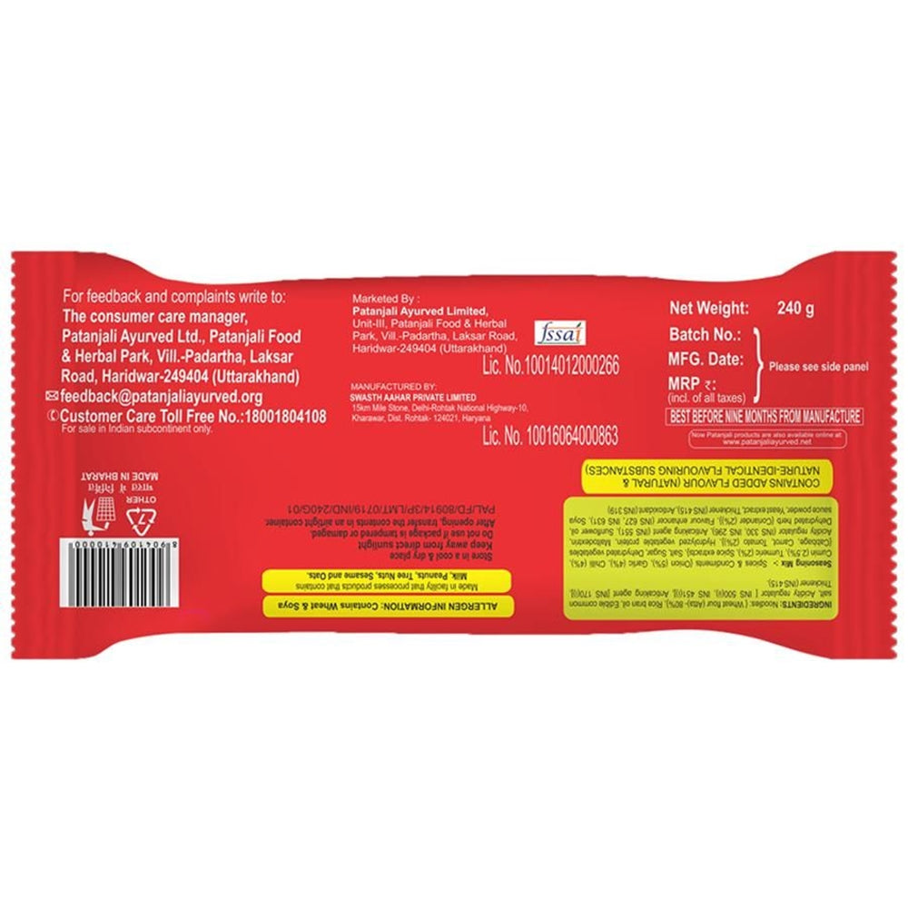 Patanjali Atta Noodles Chatpataa - Family Pack (Pack of 4) 