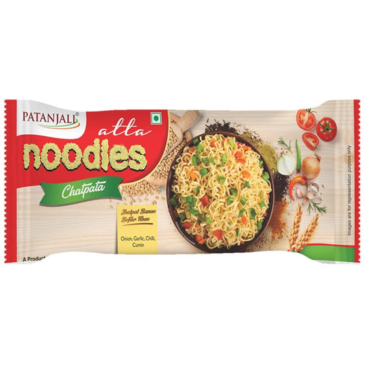 Patanjali Atta Noodles Chatpataa - Family Pack (Pack of 4) 