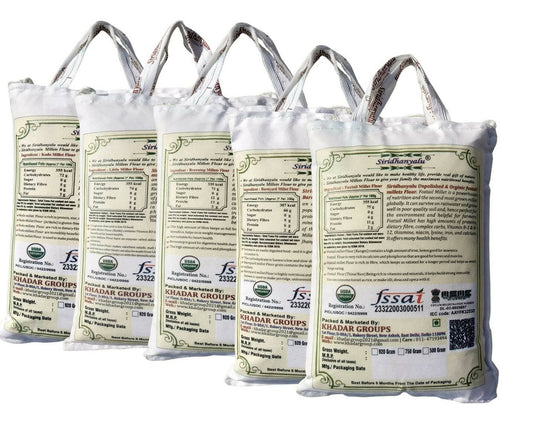 Siridhanyalu Unpolished & Organic Millet Flour Combo - Grab2buy