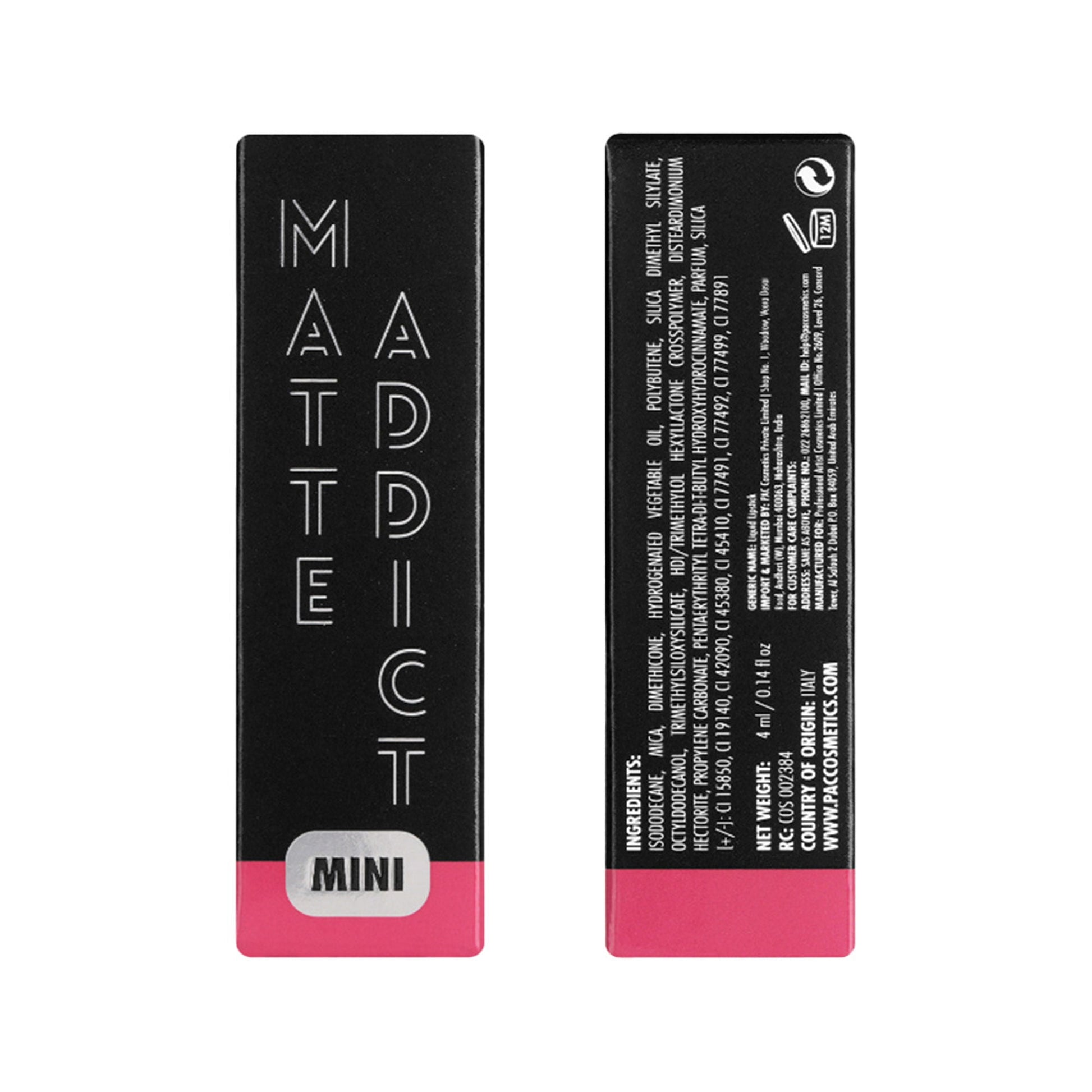 PAC Studio Matte Addict Mini Liquid Lipstick - Cherry On Top