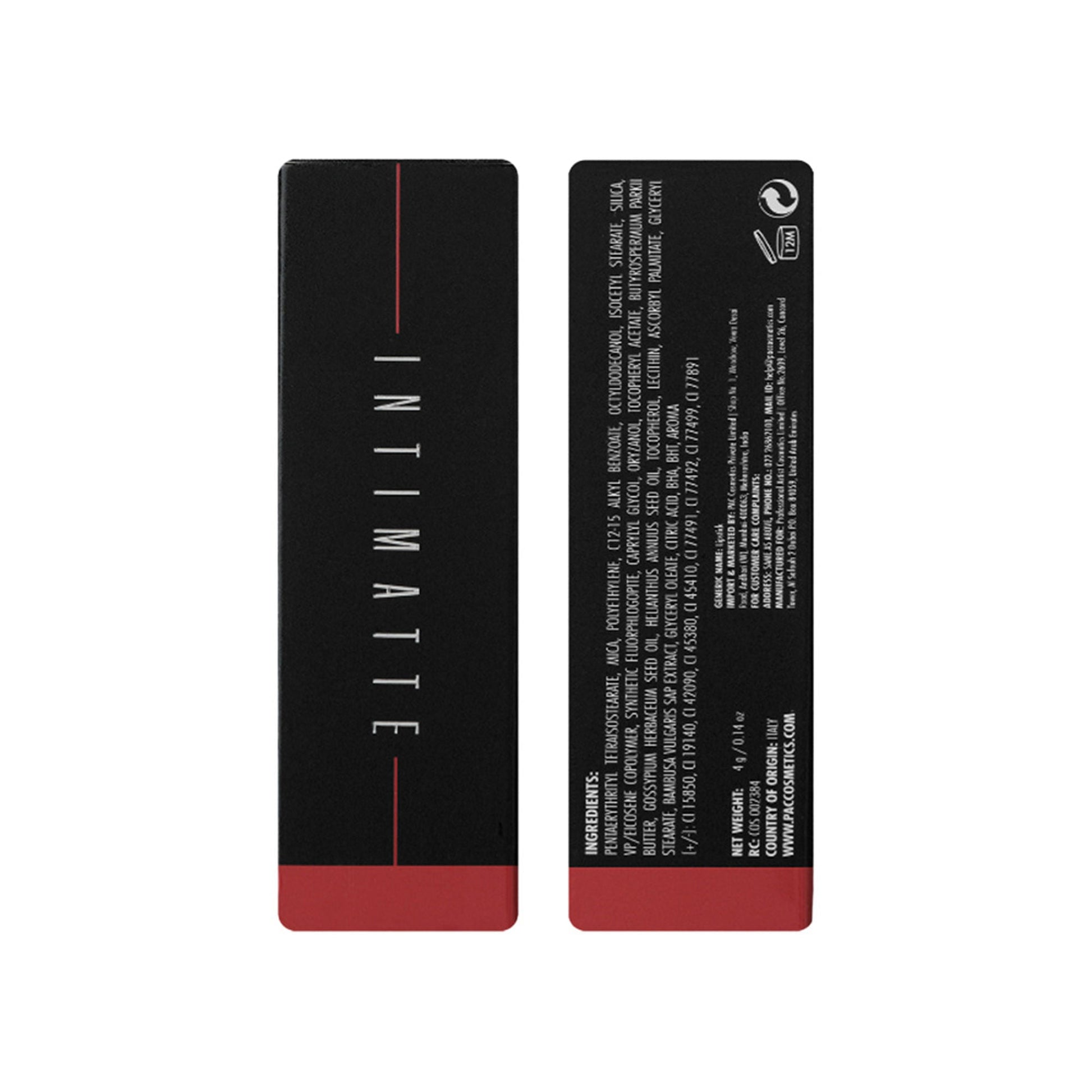 PAC Studio Intimatte Lipstick - Red Craze