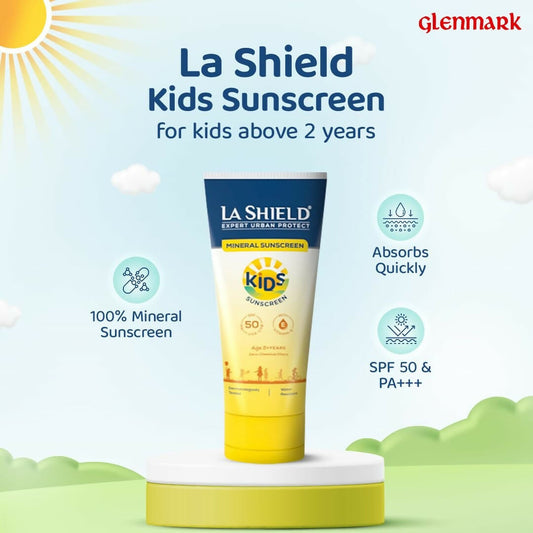 La Shield Kids Mineral Sunscreen Gel SPF 50 PA+++ - Grab2buy