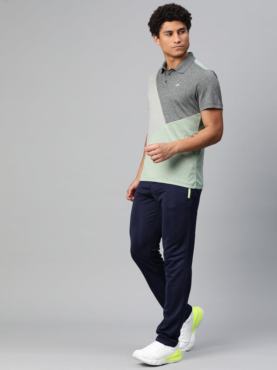 Alcis Colourblocked Polo Collar Anti Static Slim Fit T-shirt 