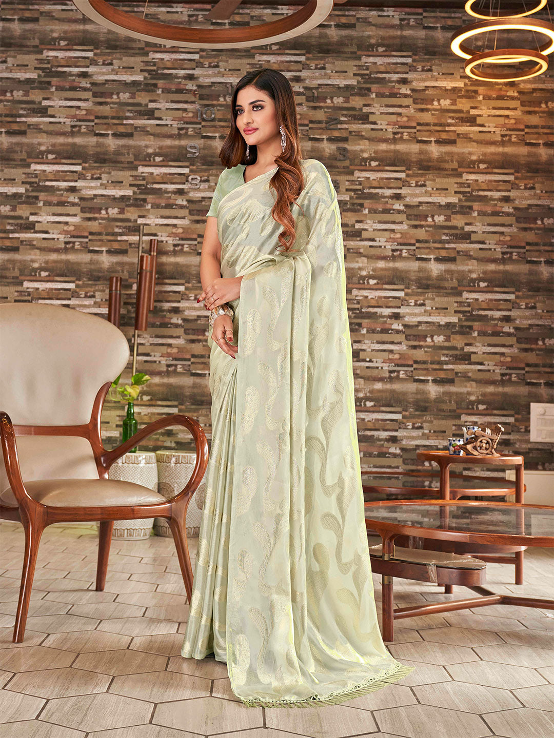 Tikhi Imli Embellished Jacquard Satin Ready to Wear Grab2Buy 