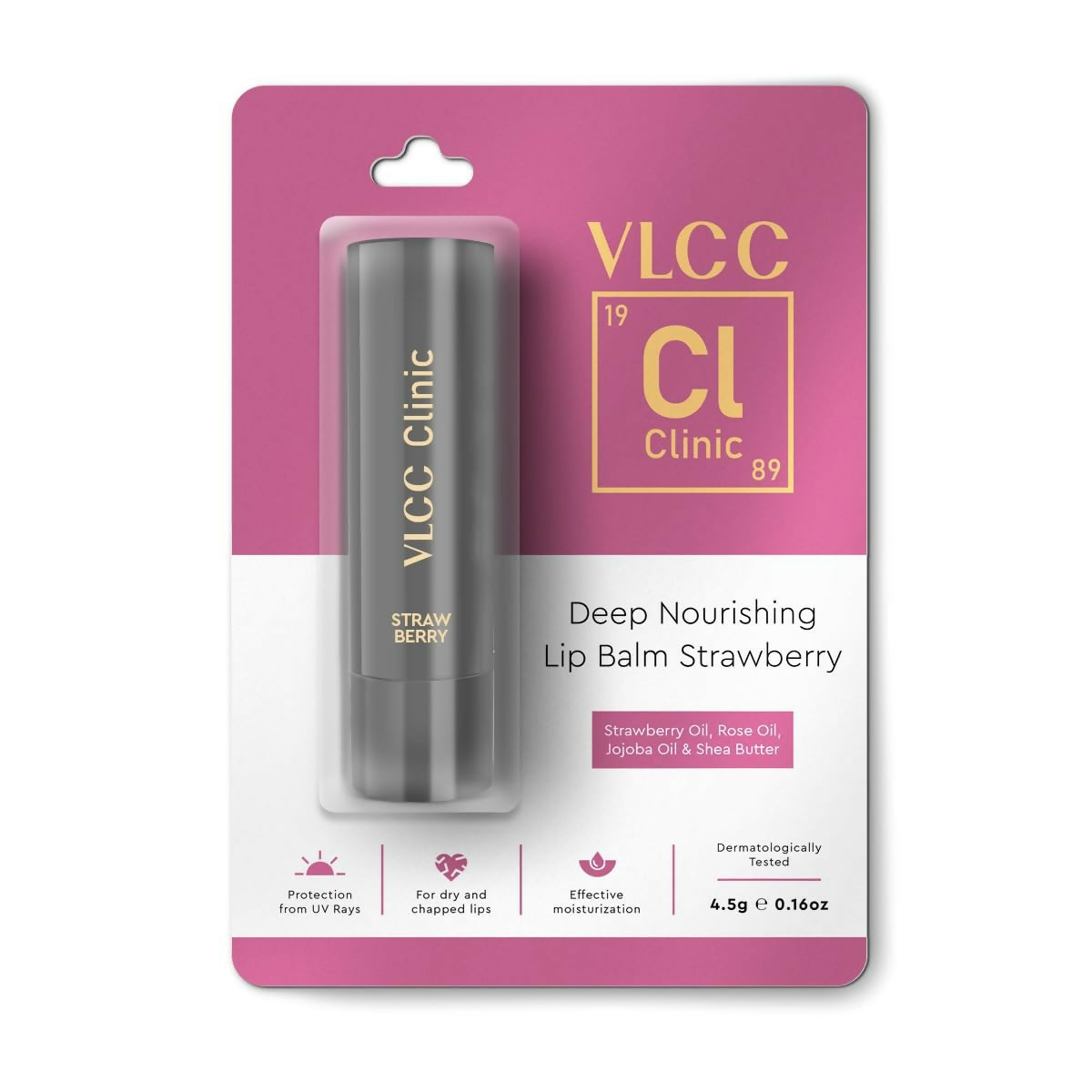 VLCC Clinic Deep Nourishing Lip Balm Strawberry & Rose 