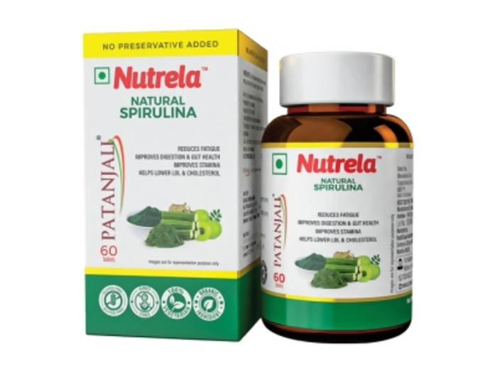 Patanjali Nutrela Natural Spirulina | Superfood Supplement for Immunity & Energy 