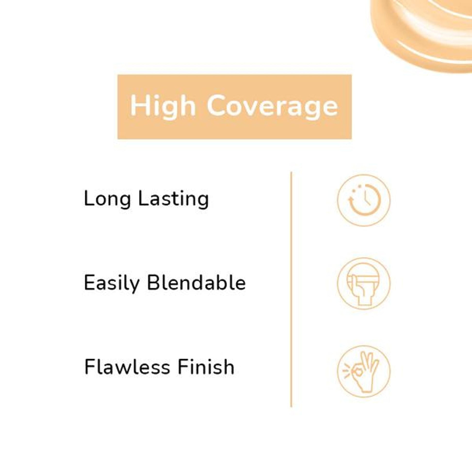 Matt Look High Coverage Waterproof Oil Free Matte SPF 25 Foundation - Ivory 