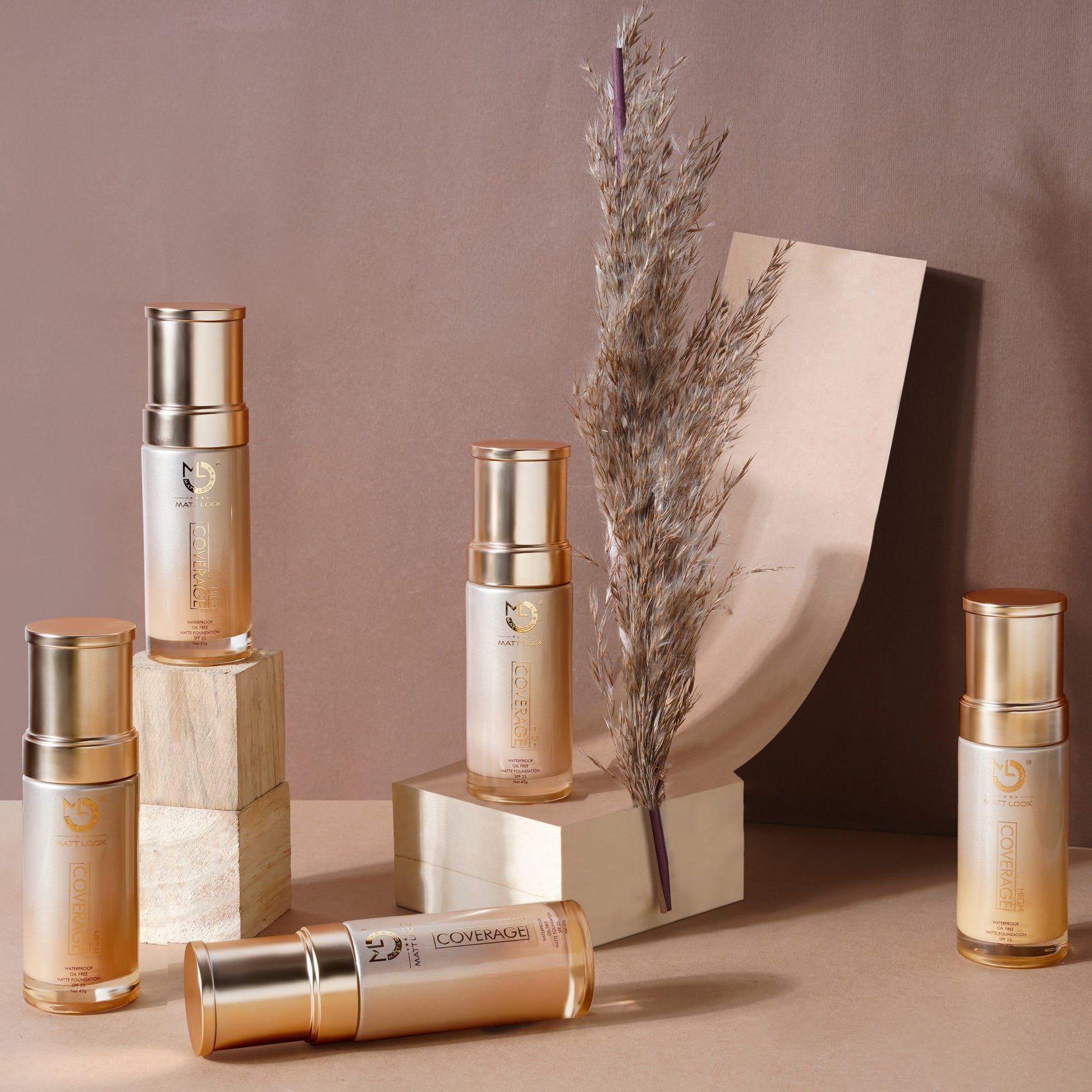 Matt Look High Coverage Waterproof Oil Free Matte SPF 25 Foundation - Ivory 