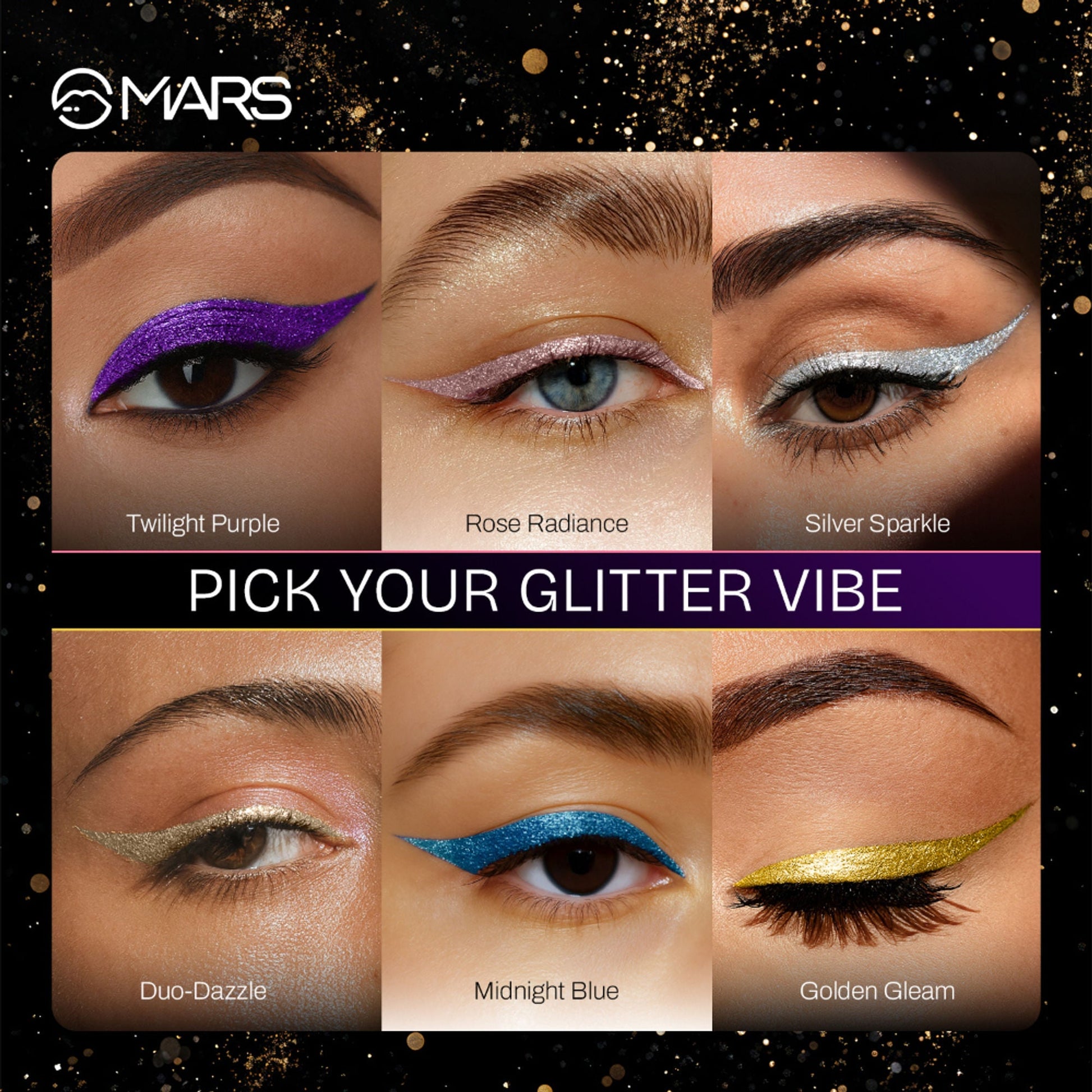 MARS Cosmetics Twinkle Wink Glitter Eyeliner - Golden Gleam 