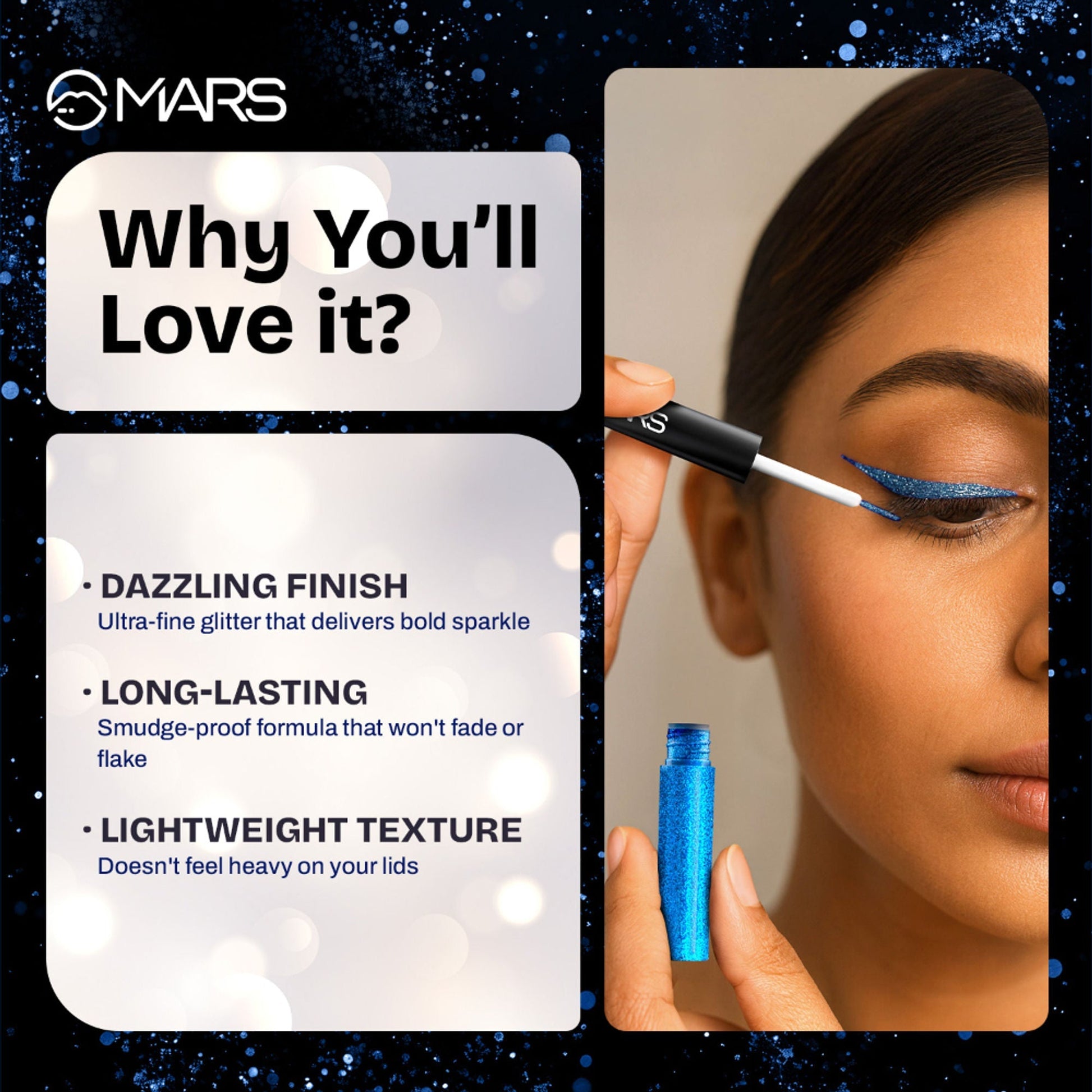 MARS Cosmetics Twinkle Wink Glitter Eyeliner - Twilight Purple 