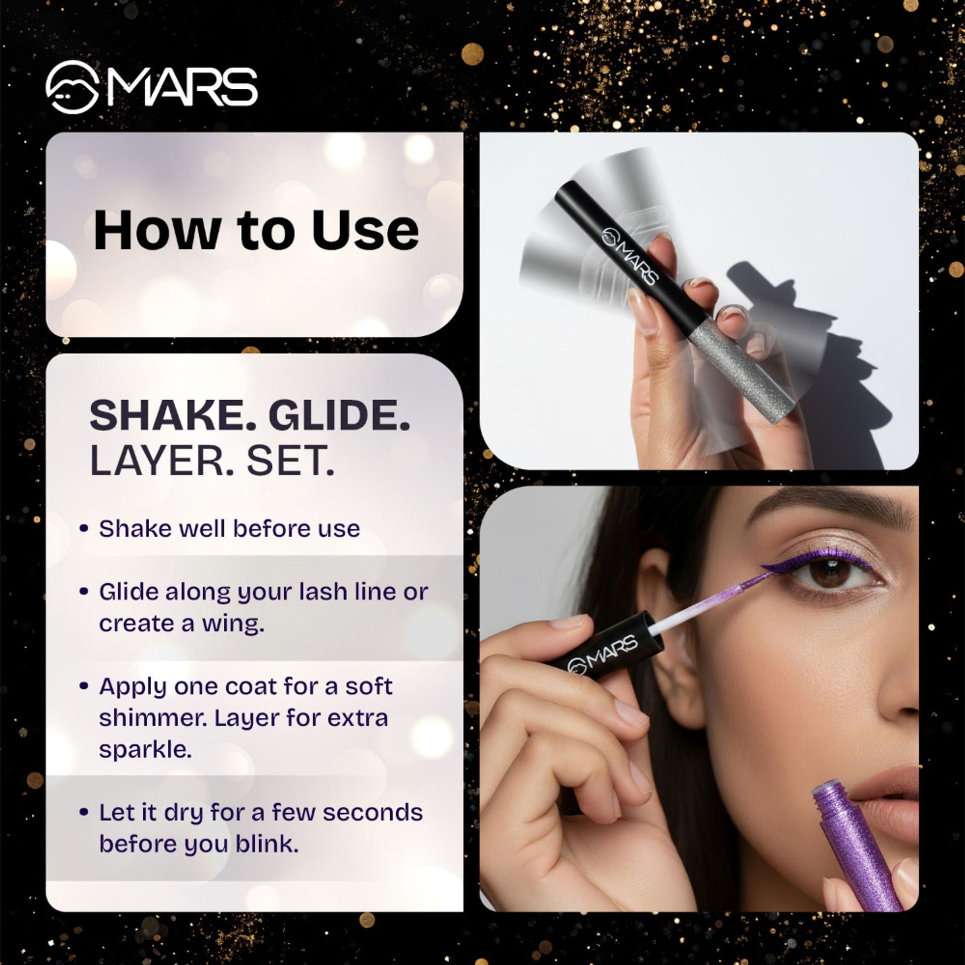 MARS Cosmetics Twinkle Wink Glitter Eyeliner - Twilight Purple 