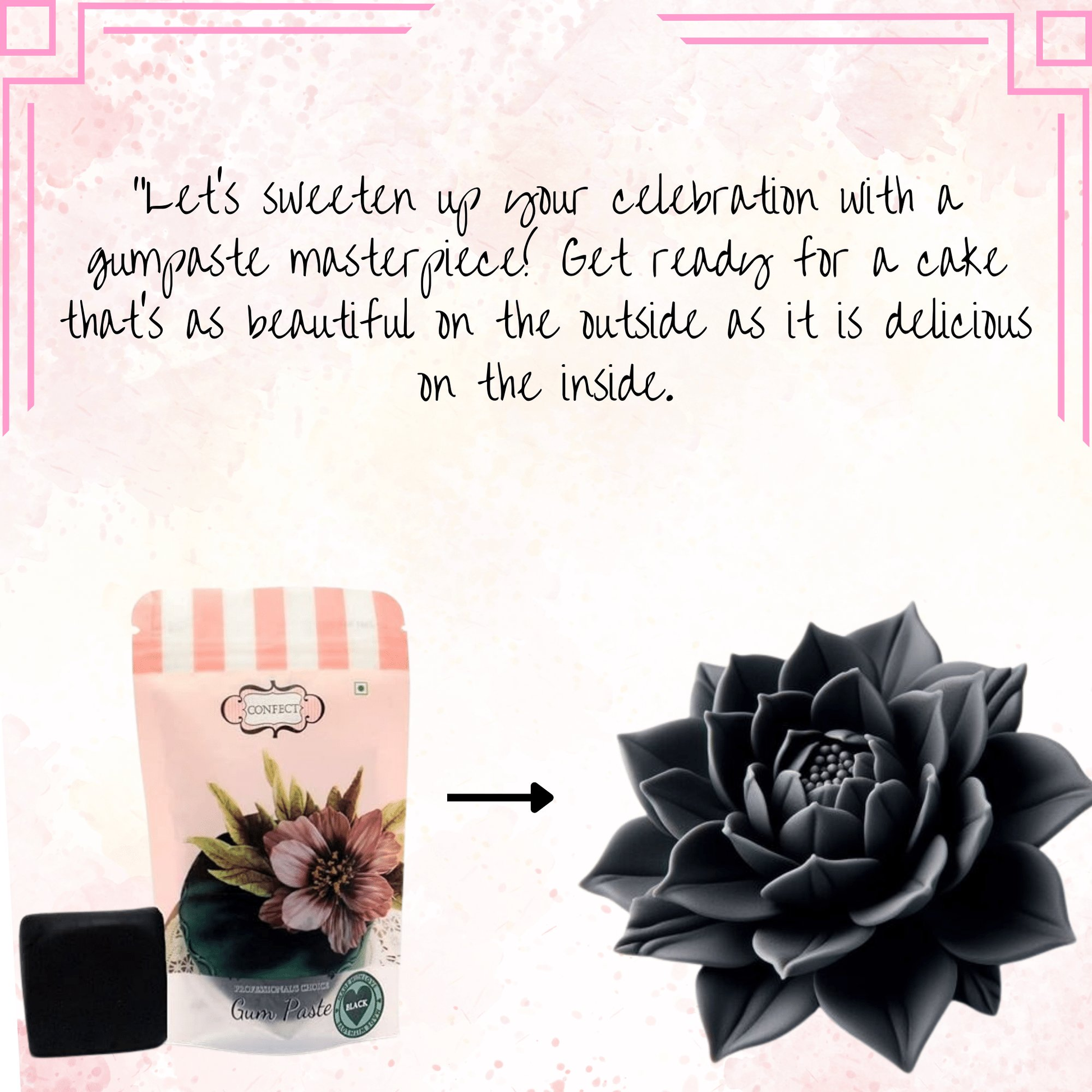 Confect Black | Edible Gum paste