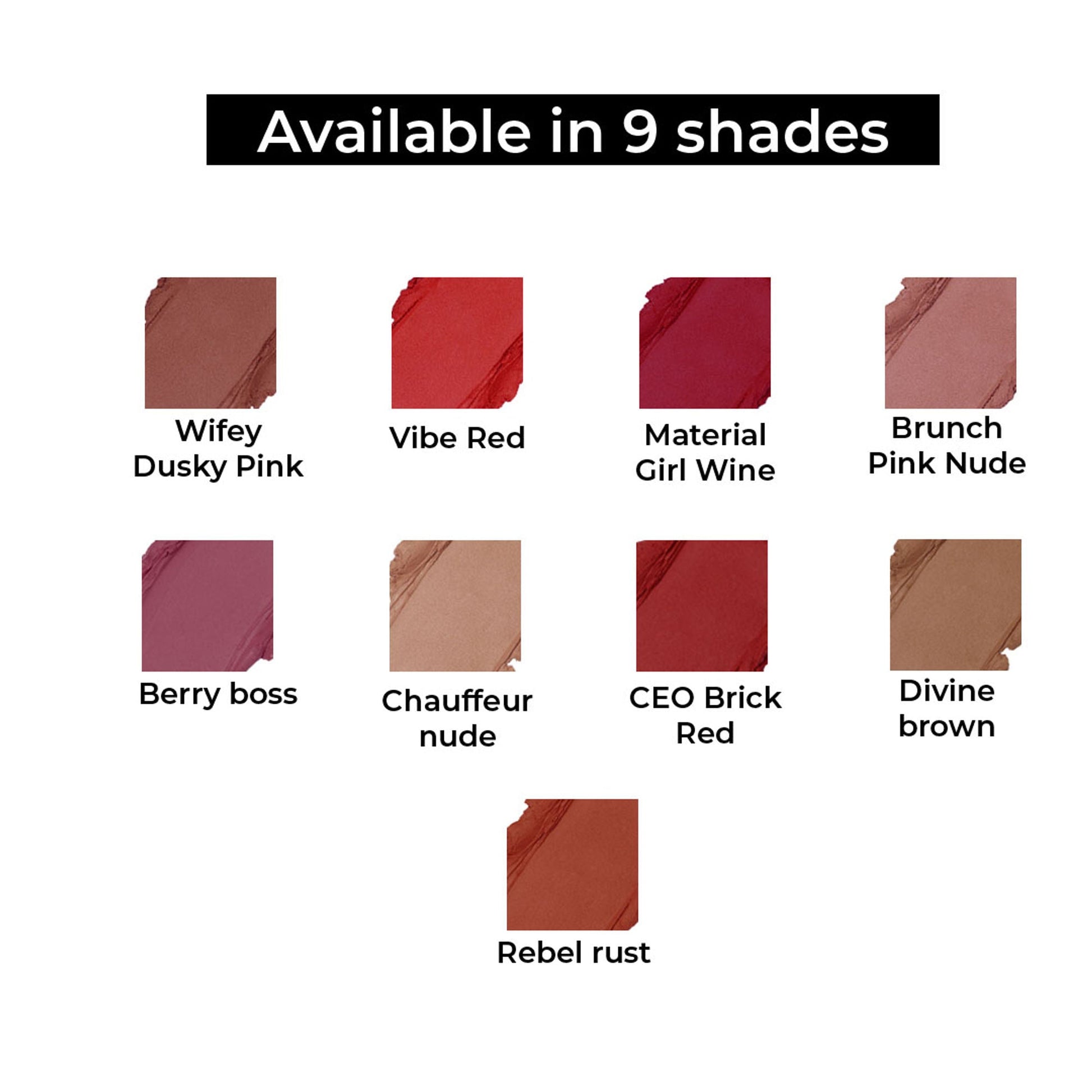 Makeup Revolution Lip Allure Soft Satin Lipstick - Rebel Rust