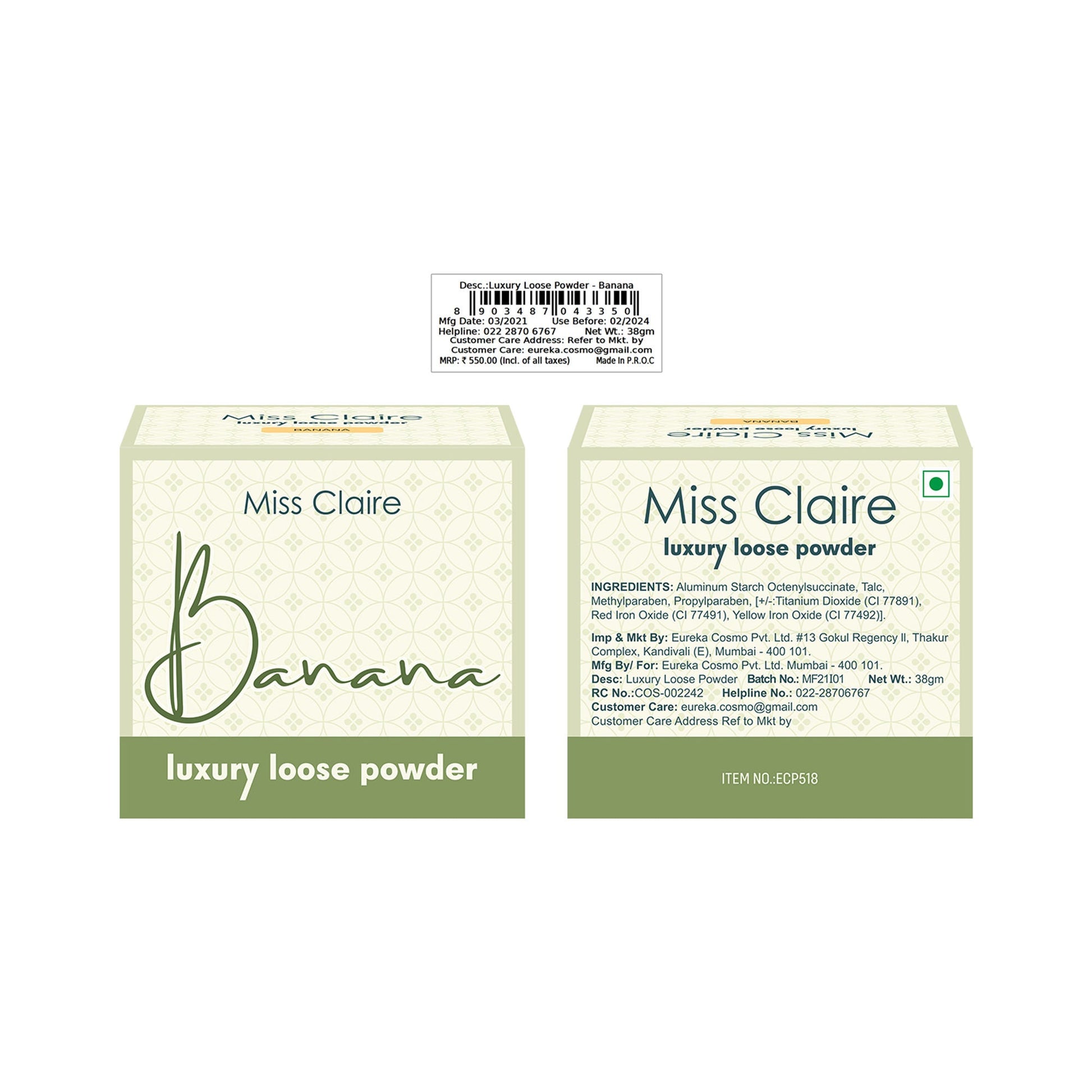 Miss Claire Luxury Loose Powder - Banana