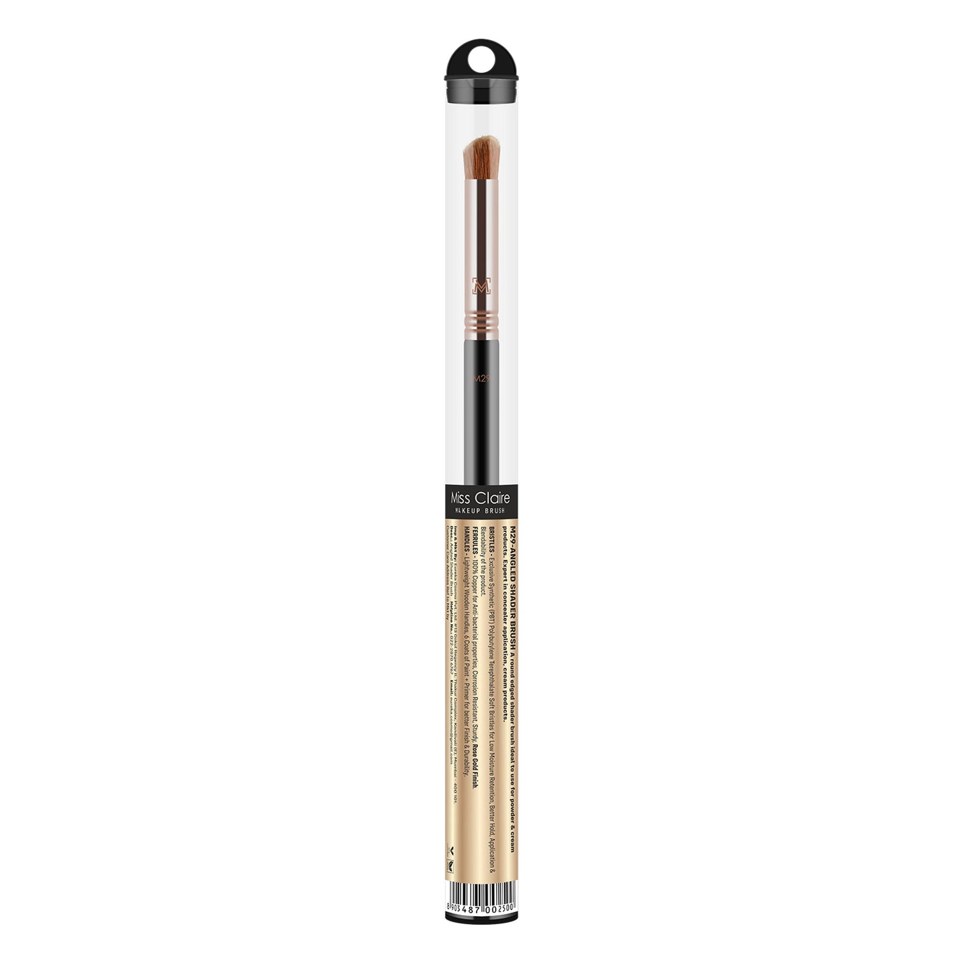 Miss Claire M29 - Angled Shader Brush - Rose Gold