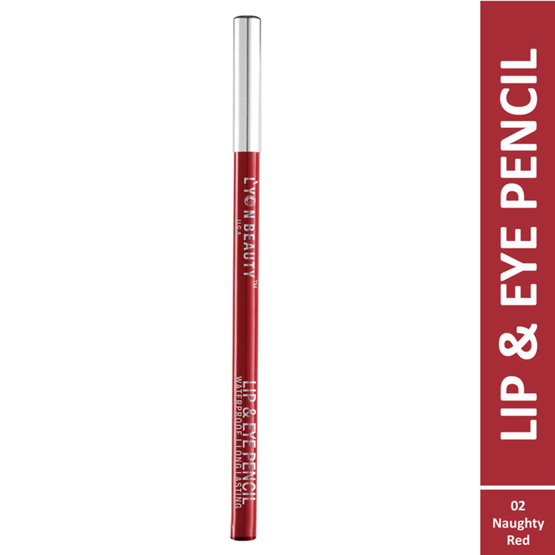 Lyon Beauty Lip & Eye Pencil - Naughty Red 02