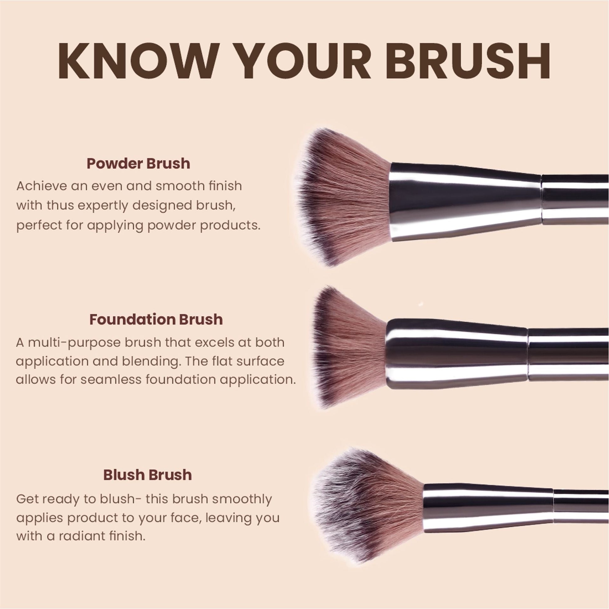 Matt Look Professional Signature Brush - Set of 6 