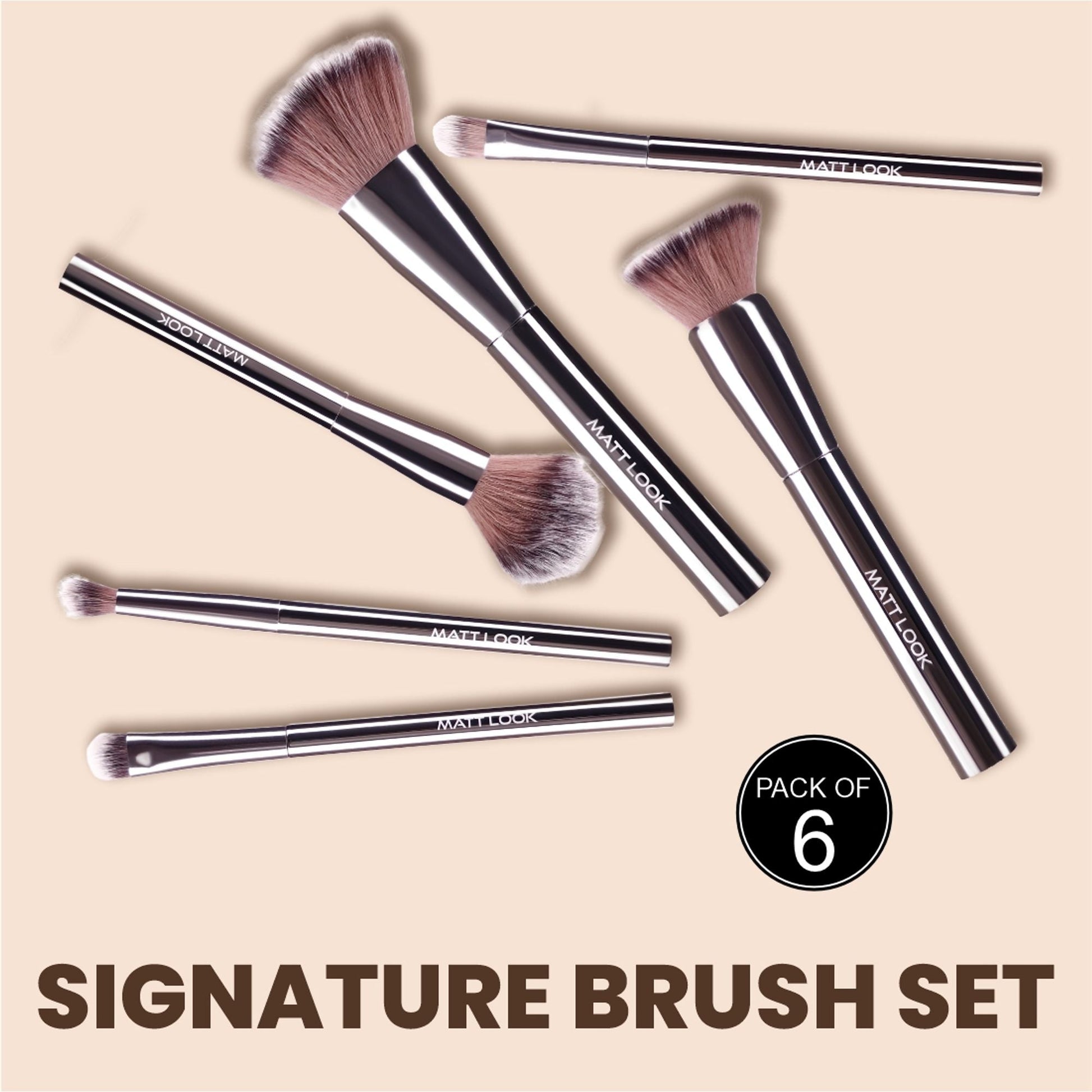 Matt Look Professional Signature Brush - Set of 6 