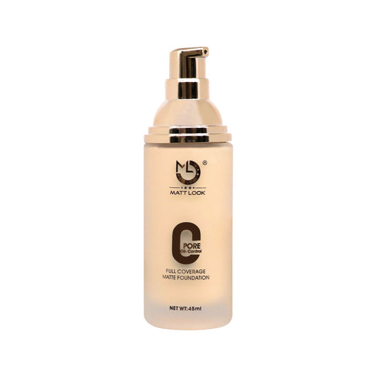 Matt Look Zero Pore Oil Control Full Coverage Matte Foundation - Warm Nude 