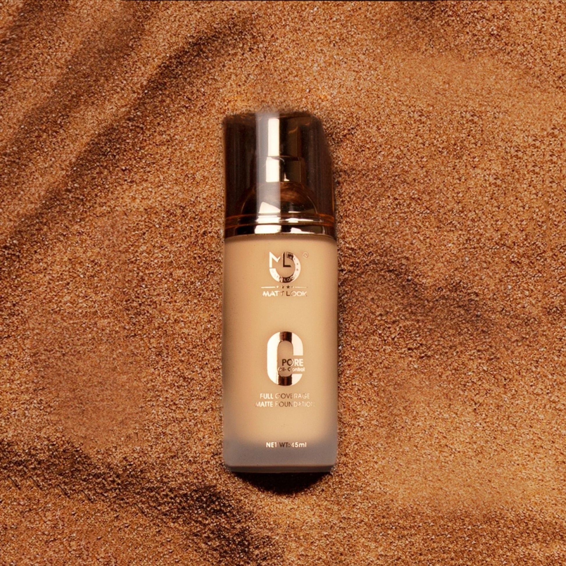Matt Look Zero Pore Oil Control Full Coverage Matte Foundation - Pure Beige 