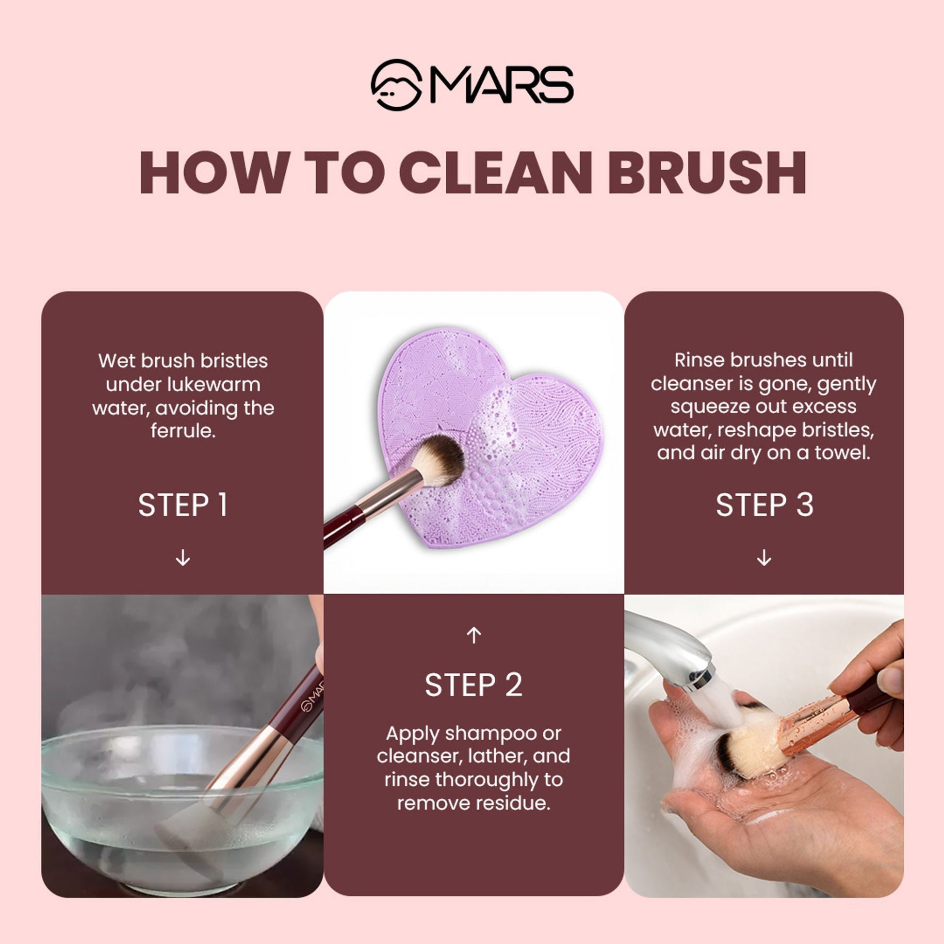 MARS Cosmetics Professional Makeup Brush - Set Of 12 