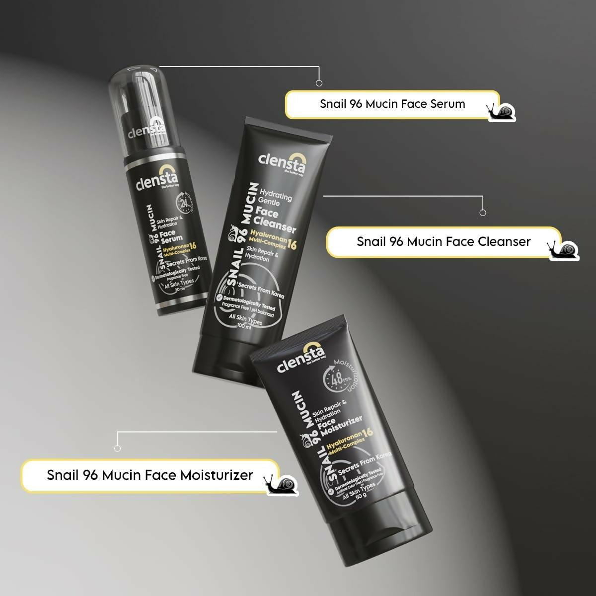 Clensta Snail 96 Mucin Skin Repair Gentle Face Cleanser 