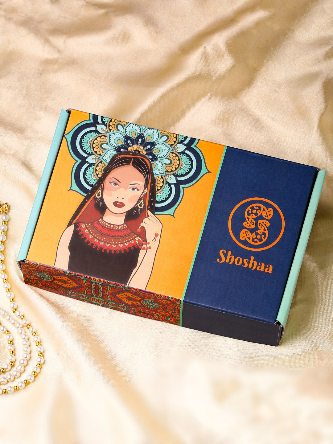 Shoshaa Maroon & Gold-Toned Contemporary Jhumkas Earrings - Swadesiicart