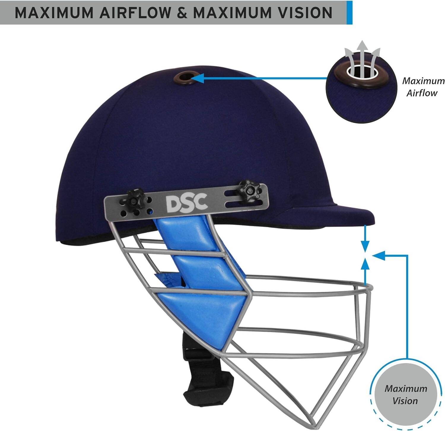 DSC Guard Cricket Helmet Small (Navy) 